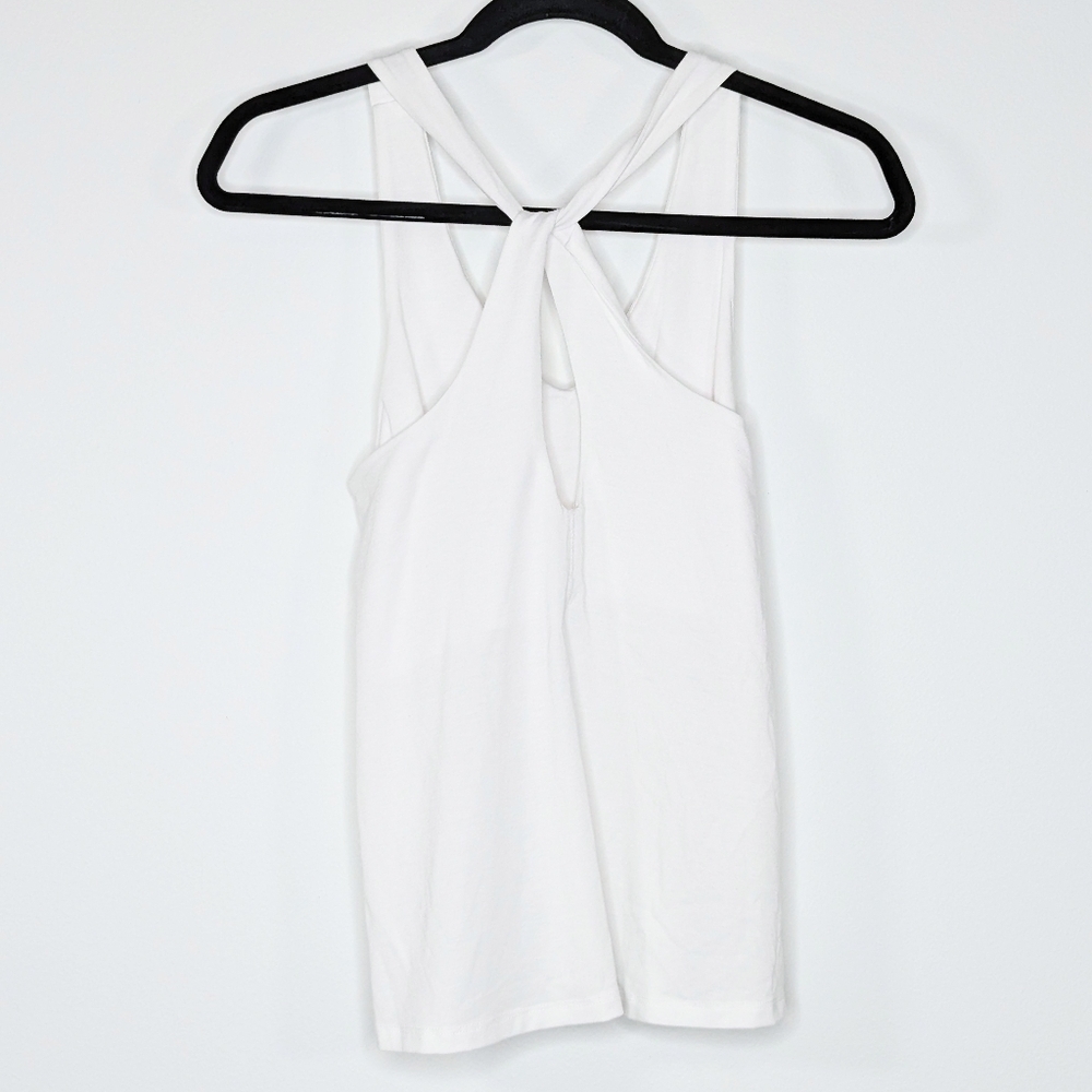 Lot of Two Athleta Racerback Tank Tops Black White XS - Picture 3 of 7